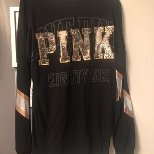 NWT Victoria Secret PINK long sleeve T-shirt sz sm